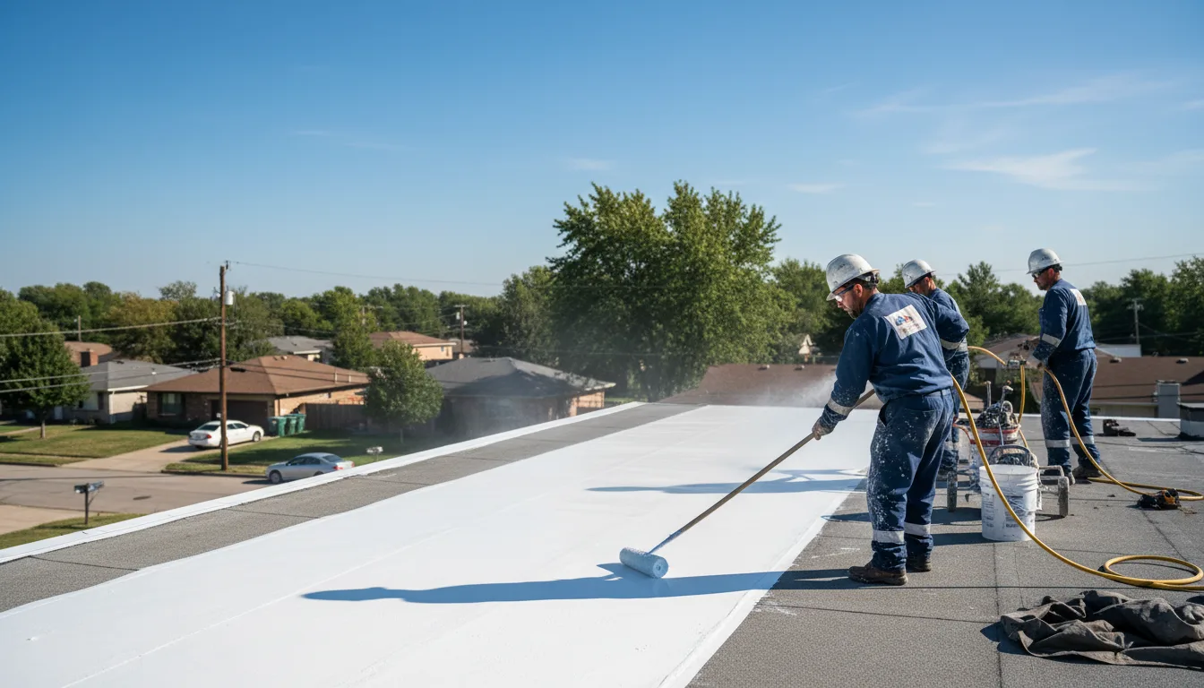 Commercial roof coating in Gladewater, TX near me